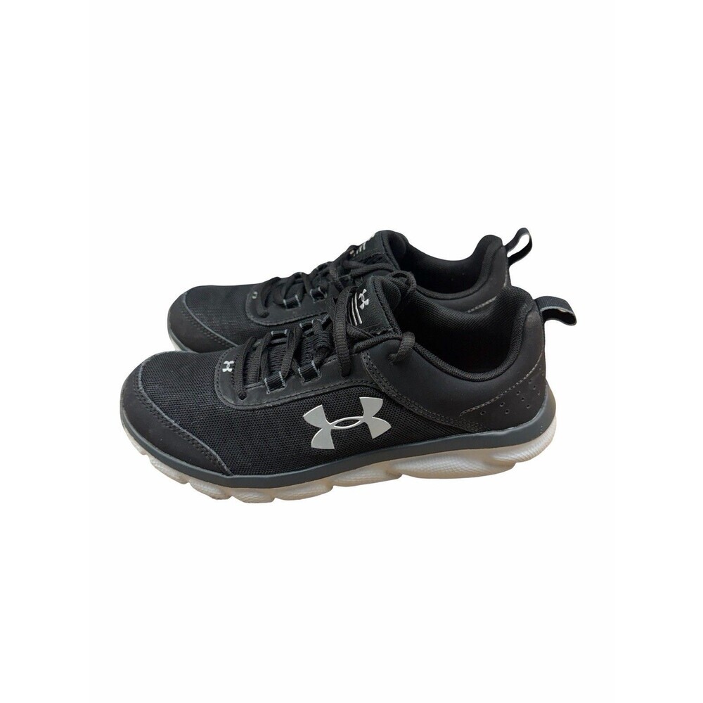 Under Armour Charged Assert 8 Shoes Youth 6 Boys Womens 7.5 Black Running